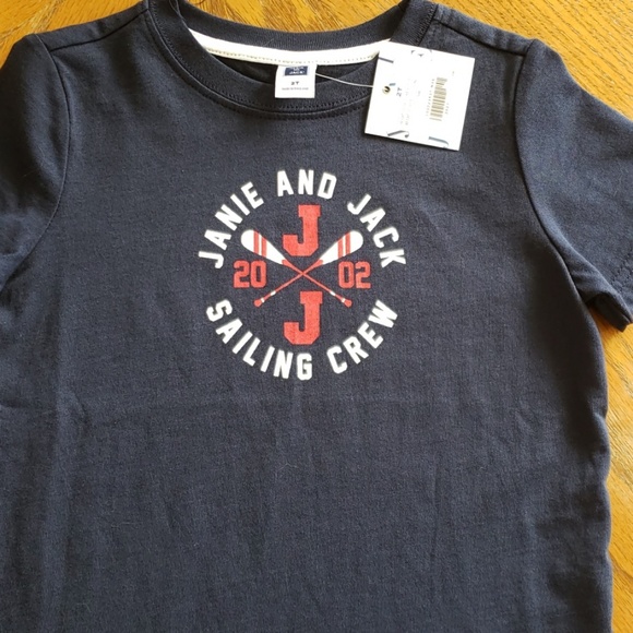 New With Tags Janie and Jack Sailing Style Sailboat Top~ Boy/'s Size 6-12 Month